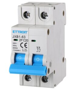 Alternative view of Interruttore Magnetotermico Automatico 2P 20A 6000A 220V Salvavita Stotz Occupa 2 Moduli DIN