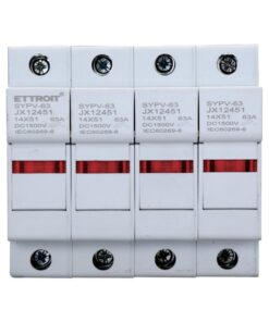 Portafusibile Modulare DC Fotovoltaico 4P 4M D14X51mm 63A DC 1000V IP20 IEC60269-6