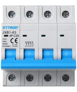 Alternative view of Interruttore Magnetotermico Automatico 4P 20A 6000A 220V 380V Salvavita Stotz Occupa 4 Moduli DIN