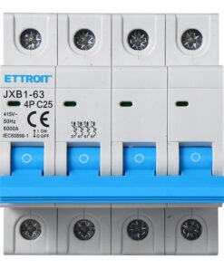 Alternative view of Interruttore Magnetotermico Automatico 4P 25A 6000A 220V 380V Salvavita Stotz Occupa 4 Moduli DIN