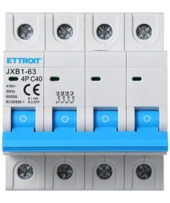Alternative view of Interruttore Magnetotermico Automatico 4P 40A 6000A 220V 380V Salvavita Stotz Occupa 4 Moduli DIN