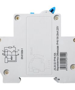Alternative view of Interruttore Magnetotermico Automatico 1P+N 10A 4500A 220V Salvavita Stotz Occupa 1 Modulo DIN