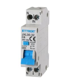 Interruttore Magnetotermico Differenziale 1P+N 6A C6 4.5kA 30mA 220V Occupa 1 Modulo DIN