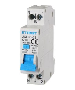 Interruttore Magnetotermico Differenziale 1P+N 10A C10 4.5kA 30mA 220V Occupa 1 Modulo DIN