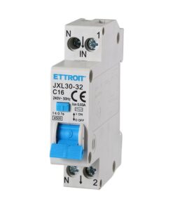 Interruttore Magnetotermico Differenziale 1P+N 16A C16 4.5kA 30mA 220V Occupa 1 Modulo DIN