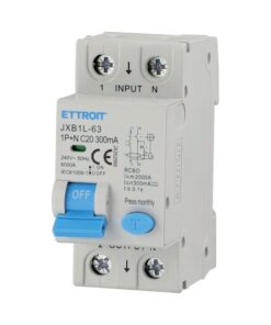 Alternative view of RCBO Interruttore Magnetotermico Differenziale Tipo A Curva C 1P+N 2M 6000A 300mA C20A AC 230V IP20 IEC61009-1