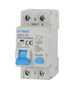 Alternative view of RCBO Interruttore Magnetotermico Differenziale Tipo A Curva C 1P+N 2M 6000A 300mA C25A AC 230V IP20 IEC61009-1