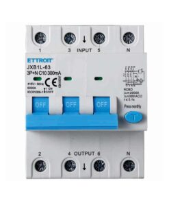Interruttore Magnetotermico Differenziale 3P+N 10A 6KA 300mA 380V Occupa 4 Moduli DIN