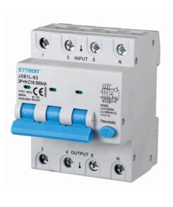 Alternative view of Interruttore Magnetotermico Differenziale 3P+N 16A 6KA 300mA 380V Occupa 4 Moduli DIN