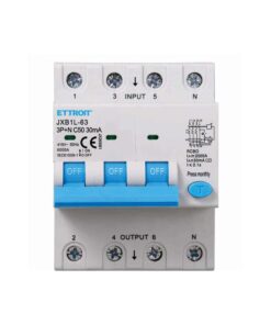 Interruttore Magnetotermico Differenziale 3P+N 50A 6KA 30mA 380V Occupa 4 Moduli DIN