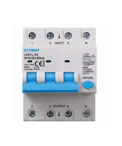 Interruttore Magnetotermico Differenziale 3P+N 63A 6KA 300mA 380V Occupa 4 Moduli DIN