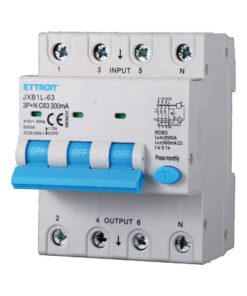 RCBO Interruttore Magnetotermico Differenziale Tipo A Curva C 3P+N 4M 6000A 300mA C63A AC 400V IP20 IEC61009-1