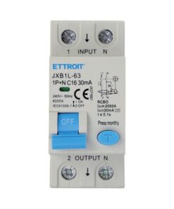 Interruttore Magnetotermico Differenziale 1P+N 16A 6KA 30mA 220V Occupa 2 Moduli DIN