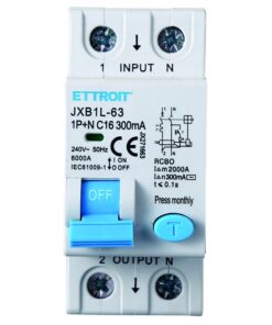 Alternative view of Interruttore Magnetotermico Differenziale 1P+N 16A 6KA 300mA 220V Occupa 2 Moduli DIN