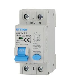 Alternative view of Interruttore Magnetotermico Differenziale Tipo A 1P+N 20A 6KA 30mA 220V Occupa 2 Moduli DIN