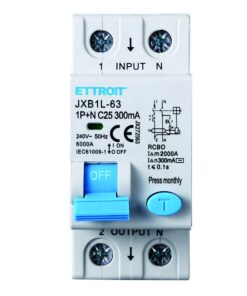 Alternative view of Interruttore Magnetotermico Differenziale 1P+N 25A 6KA 300mA 220V Occupa 2 Moduli DIN