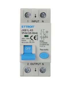 Interruttore Magnetotermico Differenziale Tipo A 1P+N 25A 6KA 30mA 220V Occupa 2 Moduli DIN