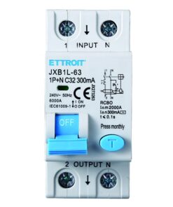 Alternative view of Interruttore Magnetotermico Differenziale 1P+N 32A 6KA 300mA 220V Occupa 2 Moduli DIN