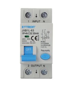 Interruttore Magnetotermico Differenziale Tipo A 1P+N 32A 6KA 30mA 220V Occupa 2 Moduli DIN