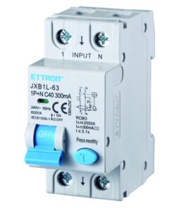 Interruttore Magnetotermico Differenziale 1P+N 40A 6KA 300mA 220V Occupa 2 Moduli DIN