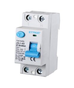 Alternative view of Interruttore Differenziale Puro 2P 16A 6kA 300mA 220V Salvavita Differenziale Occupa 2 Moduli DIN