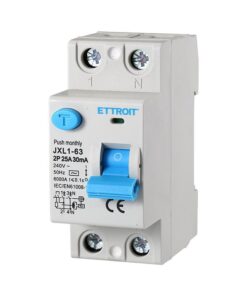 Interruttore Differenziale Puro 2P 25A 6kA 30mA 220V Salvavita Differenziale Occupa 2 Moduli DIN