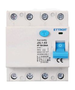 RCCB Interruttore Differenziale Puro Tipo A 3P+N 4M 6000A 30mA 16A AC 400V IP20 IEC61008-1