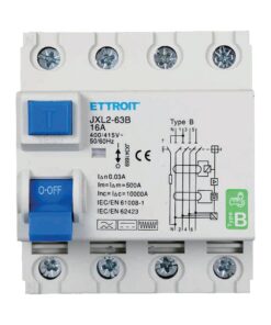 RCCB Interruttore Differenziale Puro Tipo B 3P+N 4M 10000A 30mA 16A AC 400V IP20 IEC61008-1 / IEC62423