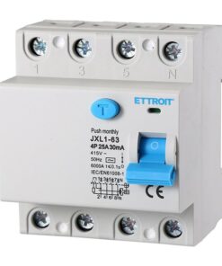 Interruttore Differenziale Puro 4P 25A 6kA 30mA 380V Salvavita Differenziale Occupa 4 Moduli DIN
