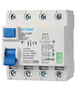 RCCB Interruttore Differenziale Puro Tipo B 3P+N 4M 10000A 30mA 25A AC 400V IP20 IEC61008-1 / IEC62423