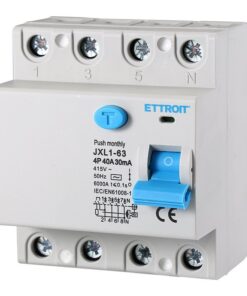 Interruttore Differenziale Puro 4P 40A 6kA 30mA 380V Salvavita Differenziale Occupa 4 Moduli DIN