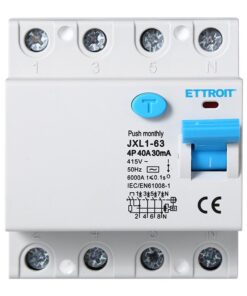 Alternative view of Interruttore Differenziale Puro 4P 40A 6kA 30mA 380V Salvavita Differenziale Occupa 4 Moduli DIN