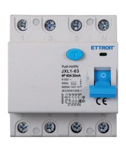 RCCB Interruttore Differenziale Puro Tipo A 3P+N 4M 6000A 30mA 40A AC 400V IP20 IEC61008-1