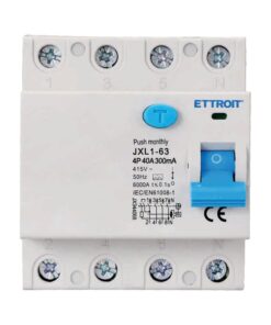 RCCB Interruttore Differenziale Puro Tipo A 3P+N 4M 6000A 300mA 40A AC 400V IP20 IEC61008-1