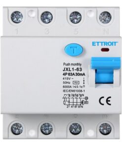 Alternative view of Interruttore Differenziale Puro 4P 63A 6kA 30mA 380V Salvavita Differenziale Occupa 4 Moduli DIN
