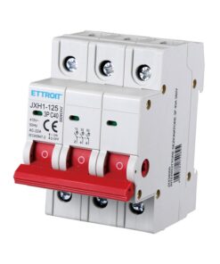 Alternative view of Interruttore Sezionatore 3P 40A 415VAC Guida DIN JXH1-125-3P-40A
