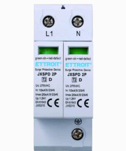 Scaricatore Di Sovratensione 220V T2 2P 275V 10KA Occupa 2 Moduli DIN