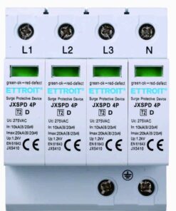 Scaricatore Di Sovratensione 220V T2 4P 275V 10KA Occupa 4 Moduli DIN