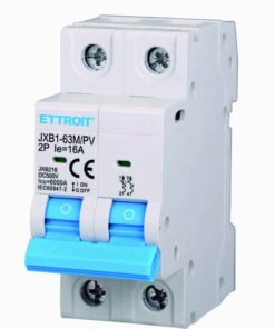 Interruttore Magnetotermico Fotovoltaico 2P DC 500V 16A 6kA Occupa 2 Moduli DIN