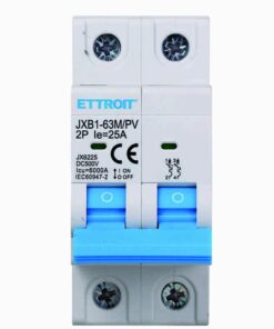 Interruttore Magnetotermico Fotovoltaico 2P DC 500V 25A 6kA Occupa 2 Moduli DIN