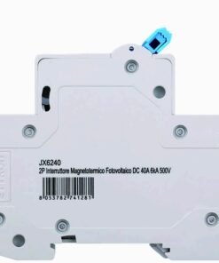 Alternative view of Interruttore Magnetotermico Fotovoltaico 2P DC 500V 40A 6kA Occupa 2 Moduli DIN