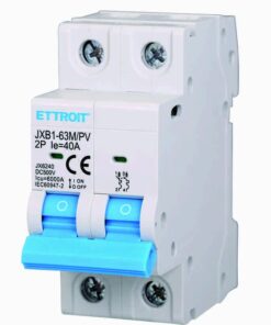 Interruttore Magnetotermico Fotovoltaico 2P DC 500V 40A 6kA Occupa 2 Moduli DIN