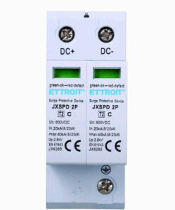 Scaricatore Di Sovratensione Fotovoltaico Tipo 2 T2 C 2P DC 500V 2.8KV 20KA Occupa 2 Moduli DIN