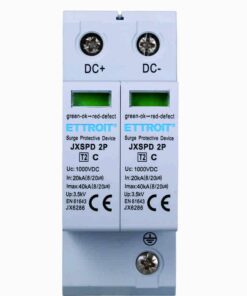 Scaricatore Di Sovratensione Fotovoltaico Tipo 2 T2 C 2P DC 1000V 3.5KV 20KA Occupa 2 Moduli DIN