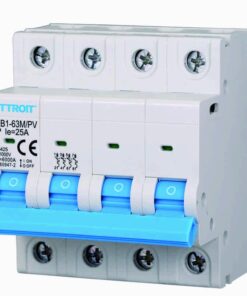 Interruttore Magnetotermico Fotovoltaico 4P DC 1000V 25A 6kA Occupa 4 Moduli DIN