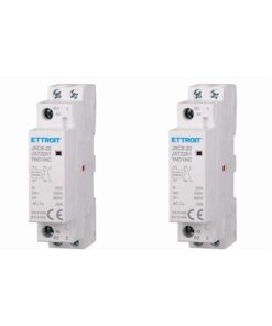 2 Pezzi Contattore AC 2P 20A 1NO+1NC 250V Occupa 1 Modulo DIN