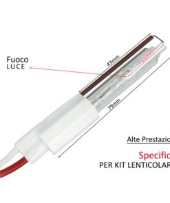 Ricambi Lampada Xenon Per Kit Lenticolare 55W 5500K Modello Standard Accensione Veloce +50% Luminosita