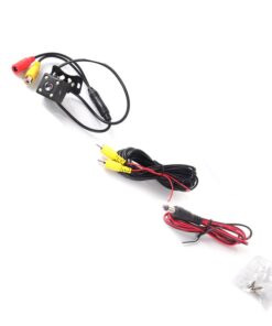 Telecamera Retromarcia Portatarga Quadrata 25X25mm Con 4 Led Sensore CMD Visione Notturna 12V Auto IP67