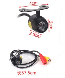 Telecamera Retromarcia Portatarga Quadrata 25X25mm Con 4 Led Sensore CMD Visione Notturna 12V Auto IP67