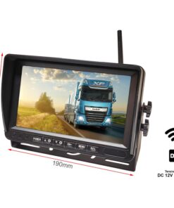 Monitor Wireless Ricevitore Professionale DVR Registratore 4 Canali 12V 24V Per Camion Tir 7 Pollici